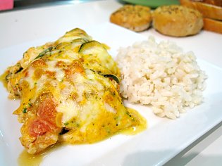 Überbackene Hähnchenbrustfilets