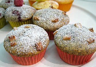 Mohn- Marzipan- Muffin