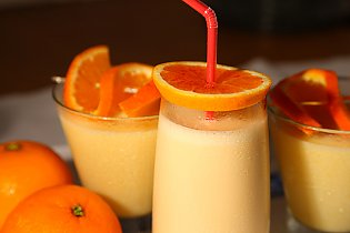 Orangenfrappè